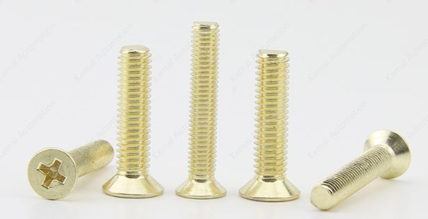 Golden Flat Head Screws M4*6
