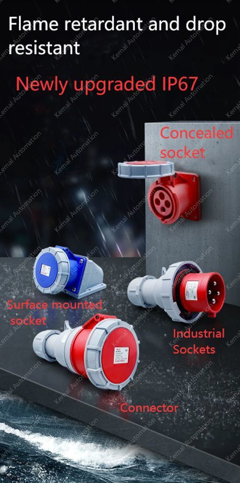 3 pole 125A connector + plug